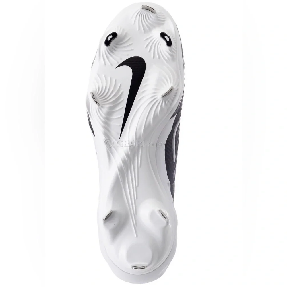 NIKE ALPHA HUARACHE NXT METAL BASEBALL CLEATS BLACK/WHITE NWOB Size 14